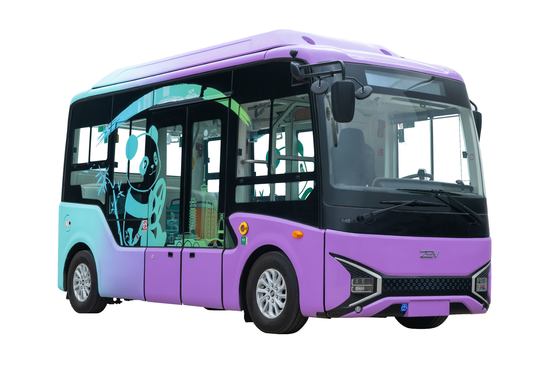 کیفیت  Electric Mini Buses Zero Emission Minibus Passenger Capacity 11 Seaters Battery Capacity 80kwh کارخانه