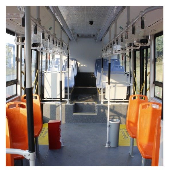 اتوبوس برقی با باتری 10.5 متری حمل و نقل عمومی با باتری LiFePo4 حداکثر گشتاور 2800 نیوتن متر و برد رانندگی 250 کیلومتر