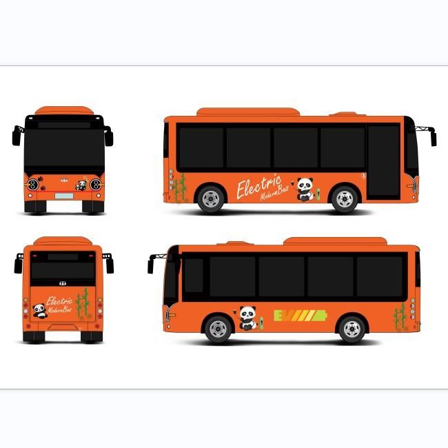 6مینی بس الکتریکی.6 متری با 23 صندلی 200 کیلومتر فاصله رانندگی و گزینه رانندگی سمت چپ