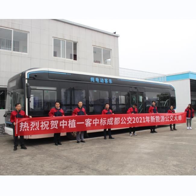 اتوبوس الکتریکی با باتری 12 متری LHD E-Bus 46 صندلی برای حمل و نقل عمومی با برد طولانی