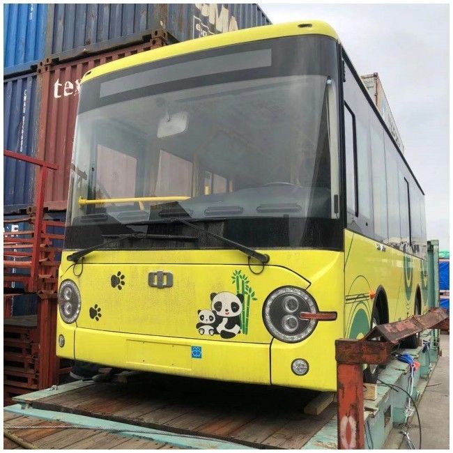 7.3m دیزل اتوبوس شهری اتوبوس شهری با موتور عقب با ظرفیت 25 صندلی و استانداردهای انتشار یورو 4