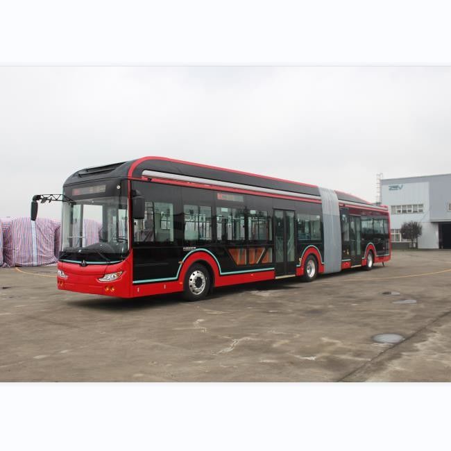 اتوبوس 18 متری Zev 69 کیلومتر بر ساعت اتوبوس مسافری برقی 50 صندلی ظرفیت مسافر 150