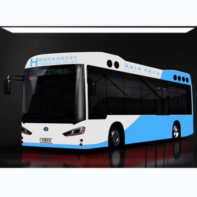 اتوبوس مسافرتی سبز 10.5 متری 27 صندلی Elec City Hydrogen Fuel Cell Bus LHD 0 Emission
