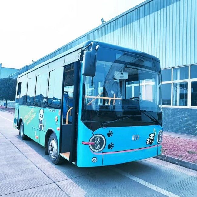 باتری اتوبوس شهری الکتریکی سفارشی LHD / RHD 21 صندلی مینی اتوبوس مایل 200 - 270 کیلومتر