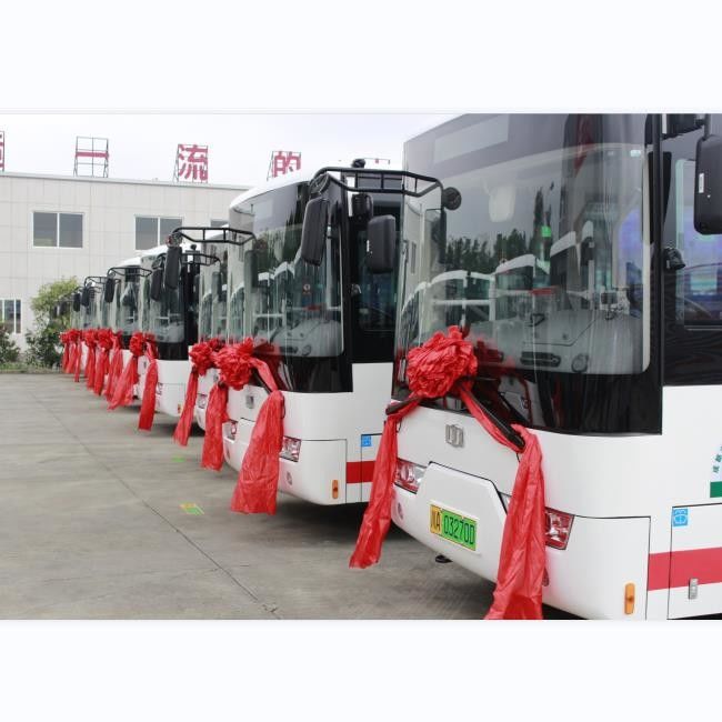 6.6m 23 صندلی اتوبوس های شهری الکتریکی LHD RHD 270KM مایل برای حمل و نقل شهری