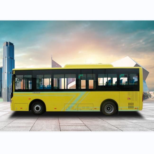 اتوبوس شهری الکتریکی با باتری 8 متری اتوبوس الکتریکی خالص 28 صندلی برای حمل و نقل عمومی