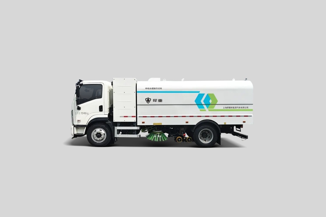 وسایل نقلیه بهداشتی 12 تن جاروبرقی کامیون ماشین جاروبرقی جاده ای