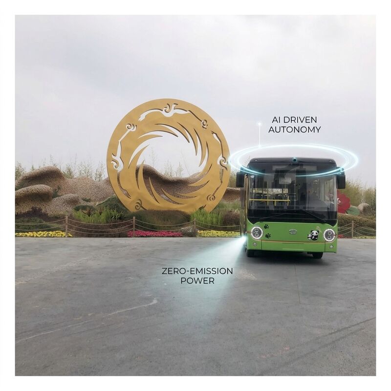 اتوبوس برقی خالص LHD 6.6 متری E-Bus با شارژ فلش پوشش کف