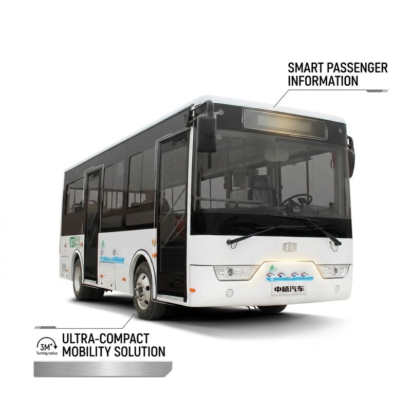 6.6m 16 صندلی LHD Mini Bus الکتریکی برای حمل و نقل عمومی شهری