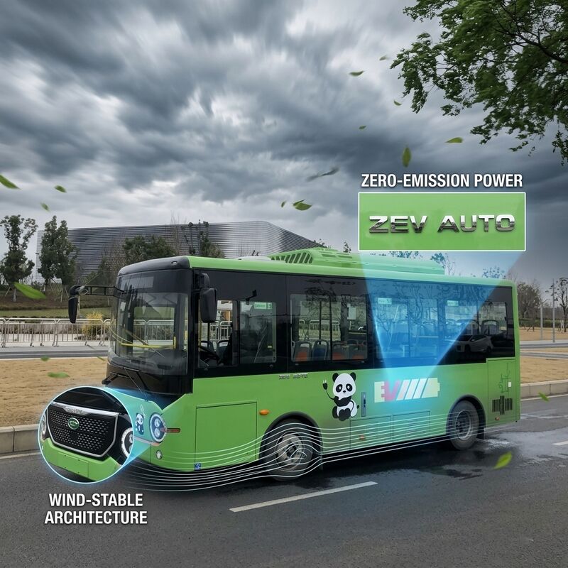 اتوبوس برقی خالص LHD 6.6 متری E-Bus با شارژ فلش پوشش کف